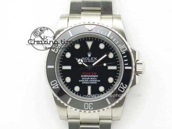 Edition Bezel On GSF SS Diamond SS Black Best Bracelet A2824 Black Dial Submariner 0116